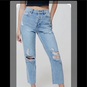Pacsun terra blue High-waisted straight jeans